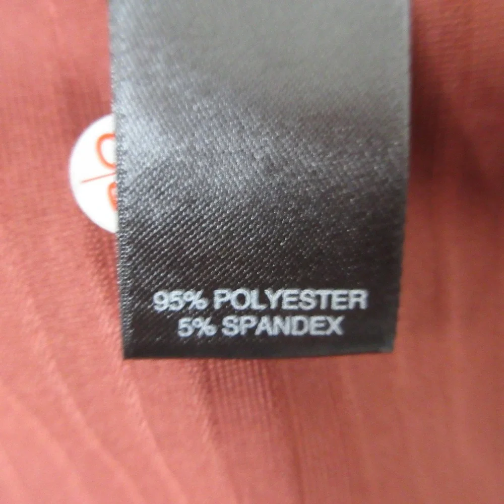Solaris 1/4 Zip Active Pullover Men 2XLT Rust Stretch Casual Performance Golf
